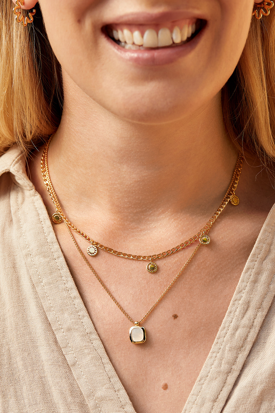 Buy Simple Gold Chain Online | Charm Necklace | STAC Fine Jewellery